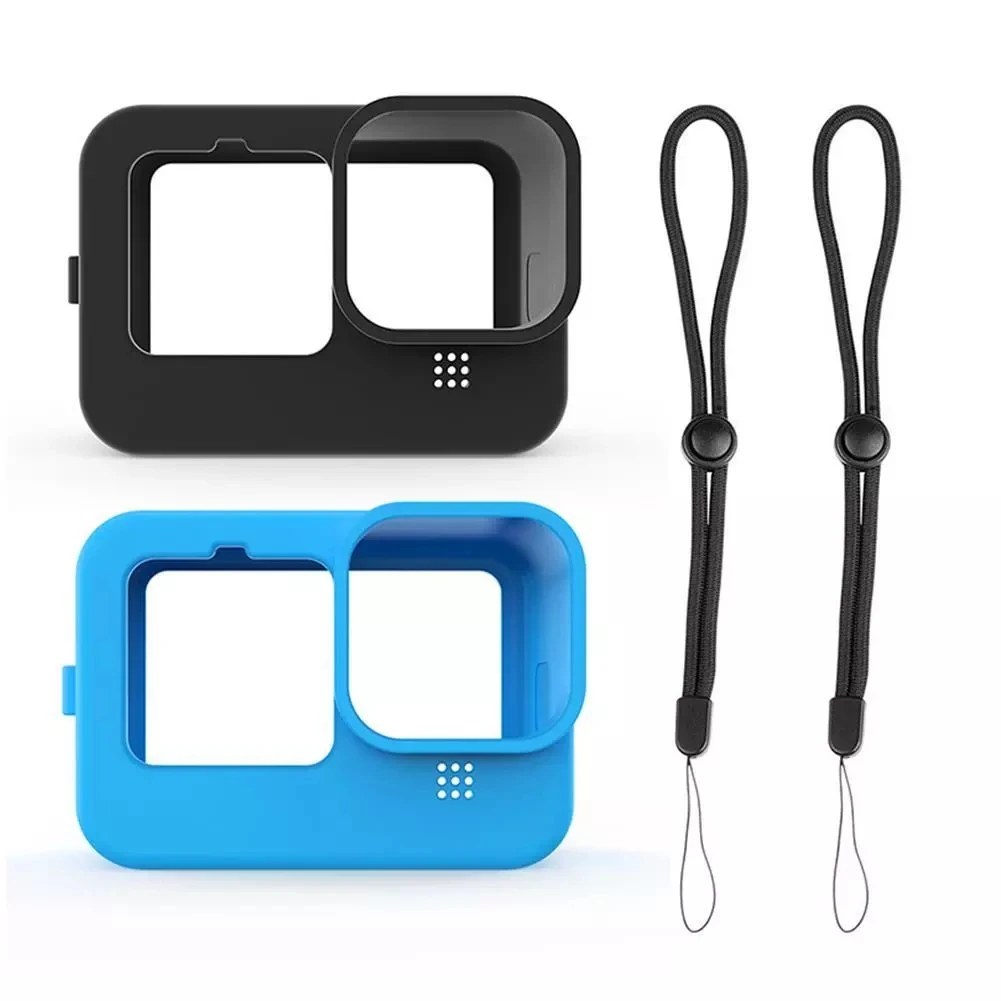 

Wholesale Silicone Case Sleeve Case Shockproof Housing Frame Case Cover For GoPro Hero 9, Black,blue