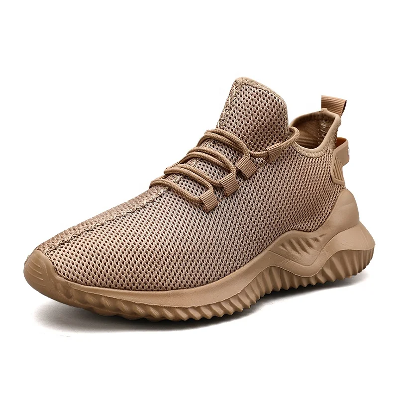 

Factory in stock Net surface breathable sports shoes yeezy shoes for men new styles Pure khaki zapatillas