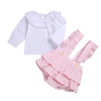 

lapel Sling shorts 2-piece set kids clothing baby clothes