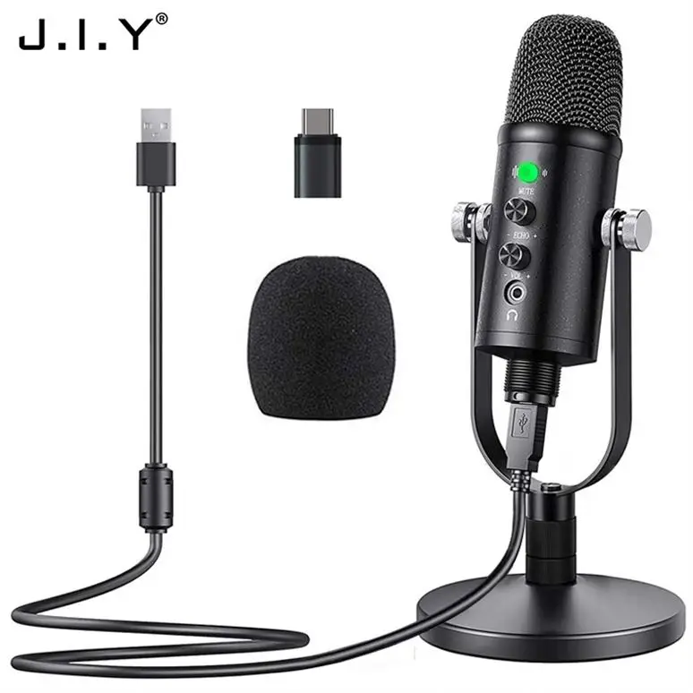

BM-86 High Quality Streaming Broadcast Condenser Mic Usb Condenser Microphone With Desk Mount Studio Microphone Recording, Black