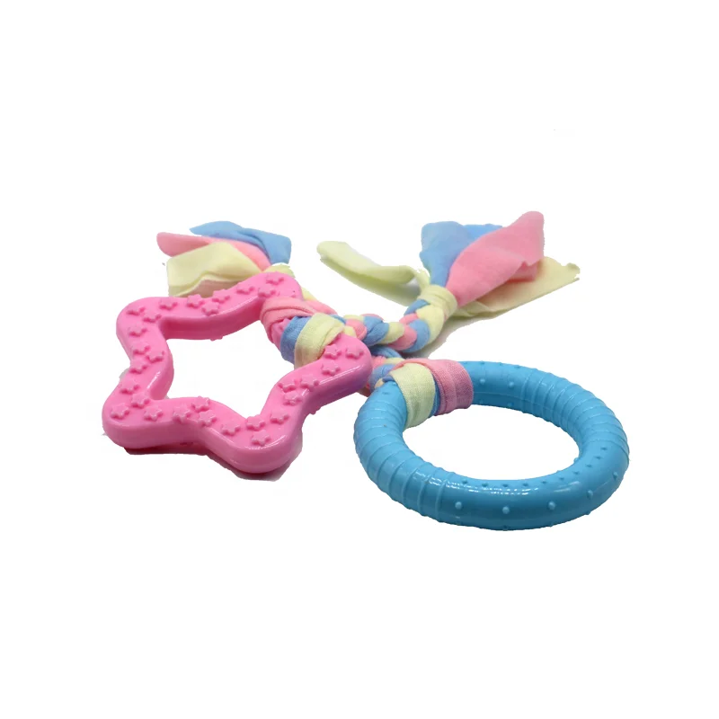

Hot sale star-shape Teeth rubber Cleaning Pet Chewing Toy interactive fun pet molar bite toy, Pink