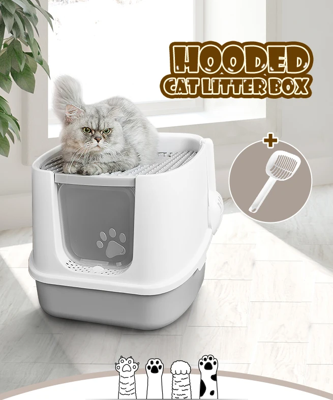 
fashion large space full closed cat toilet cat litter box 