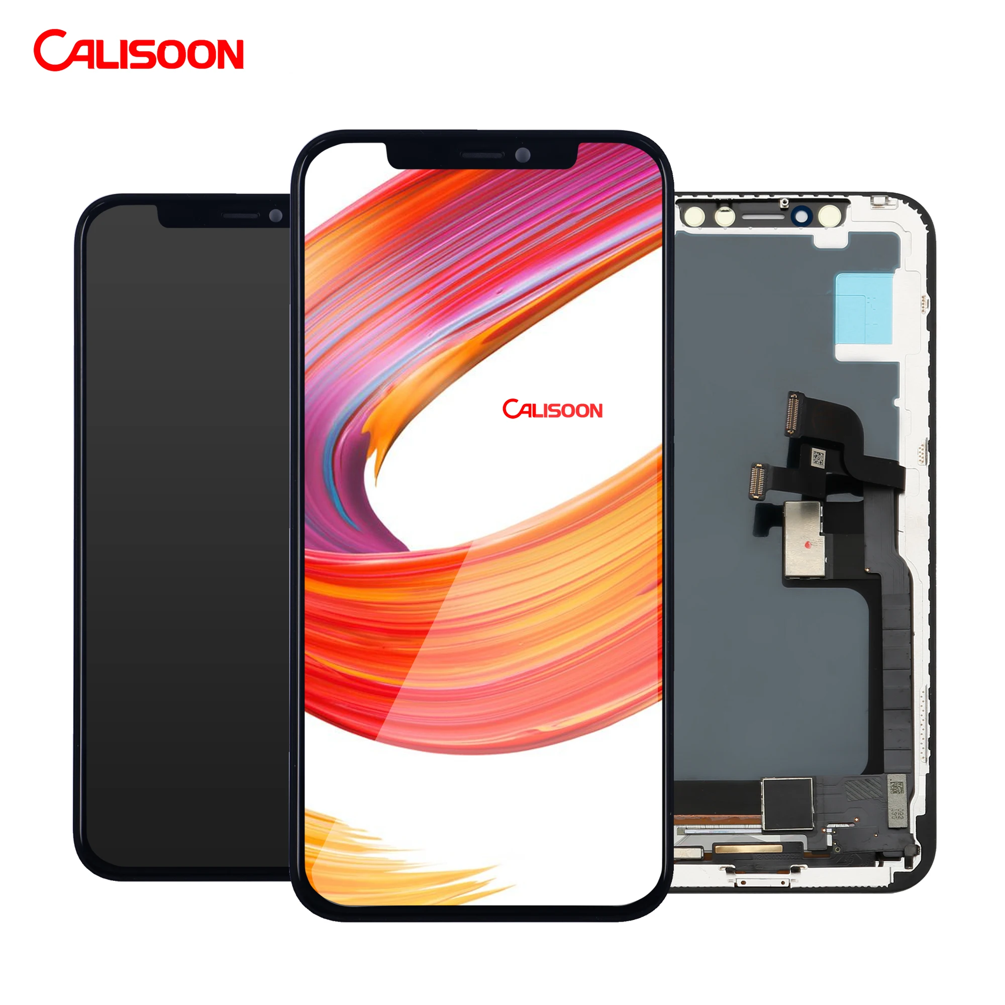 

2021 Hot Salling CALISOON Original New OLED LCD Display Touch Screen Digitizer Assembly Replacement For iPhone X XR XS Max, Black