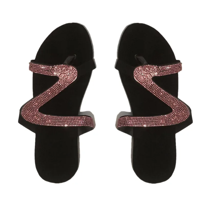 

Women Summer Flat Bling Slippers Transparent Soft Jelly Shoes Female Flip Flops Sandals Outdoor Beach Ladies Slides Plus Size, Black,yellow,white