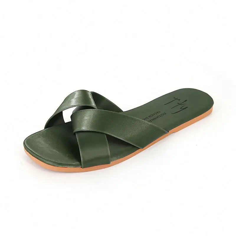 

Best sale Summer flat shoes lady PU sandals, As request