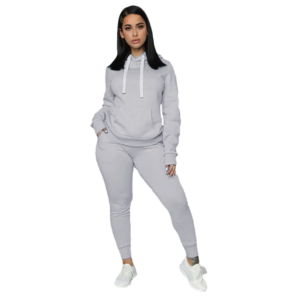 

New design high quality women winter pullover white sweater pants set