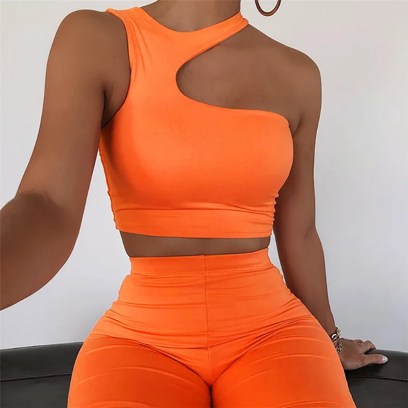 

Dropshipping Two Piece Short Sets 2021 Clothing Casual Bodysuit Set Summer Biker Short 2 Piece Set Outfits