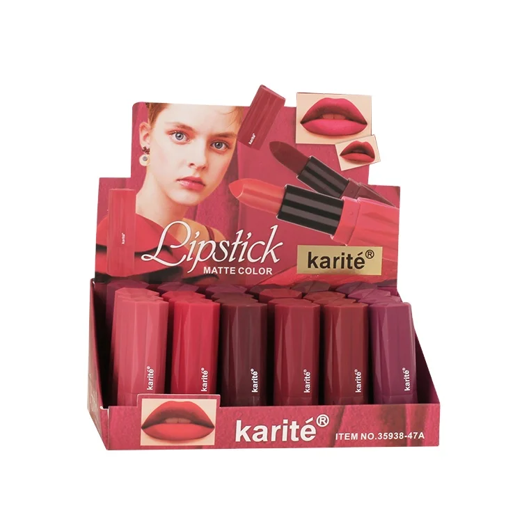 

Custom Private Label Beauty Cosmetic Packaging Best Dark Red Mate Lipstick