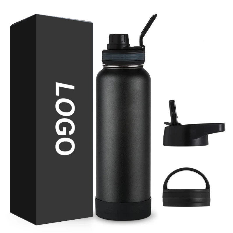 

Customized Vaccum Insulated Thermo Wide Mouth Sports Water Bottle Flask Double Wall Stainless Steel Water Bottles