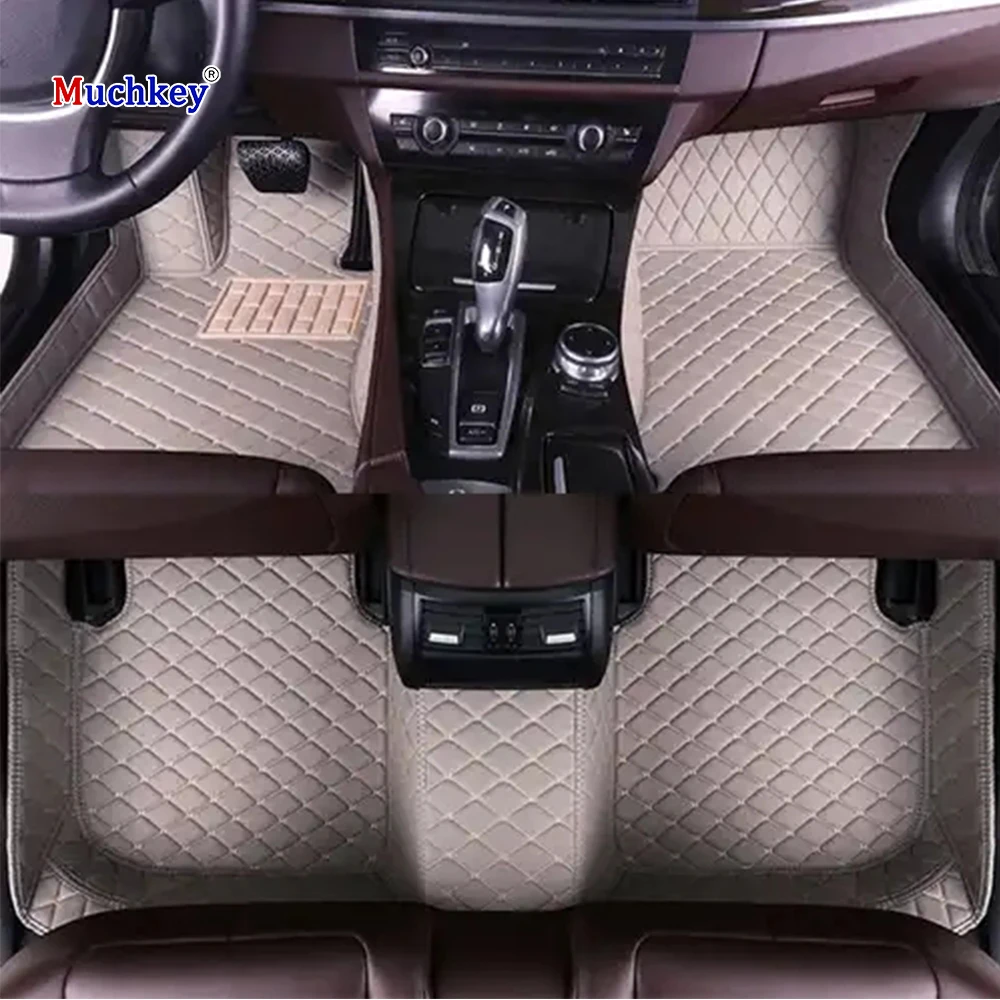 

Muchkey Non Slip Waterproof Interior Accessories for Acura TLX 2015 2016 2017 Luxury Leather Car Floor Mats