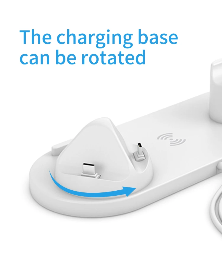 Trending 2020 3 in 1 phone wireless charger stand for Apple watch for iphone,charging dock station for airpods/for airpods pro