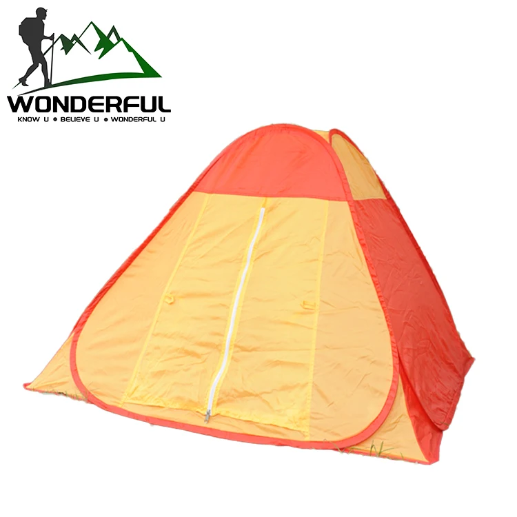 

Outdoor Portable 1 2 Person Spring Steel Automatic Quickly Open Waterproof Hiking Camping Pop Up Tent