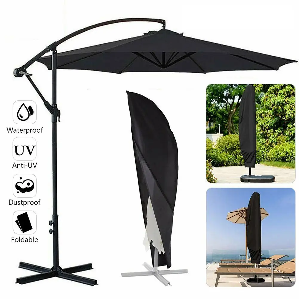 190 x 96cm Parasol Umbrella Green Cover Outdoor Garden Patio Shield Waterproof