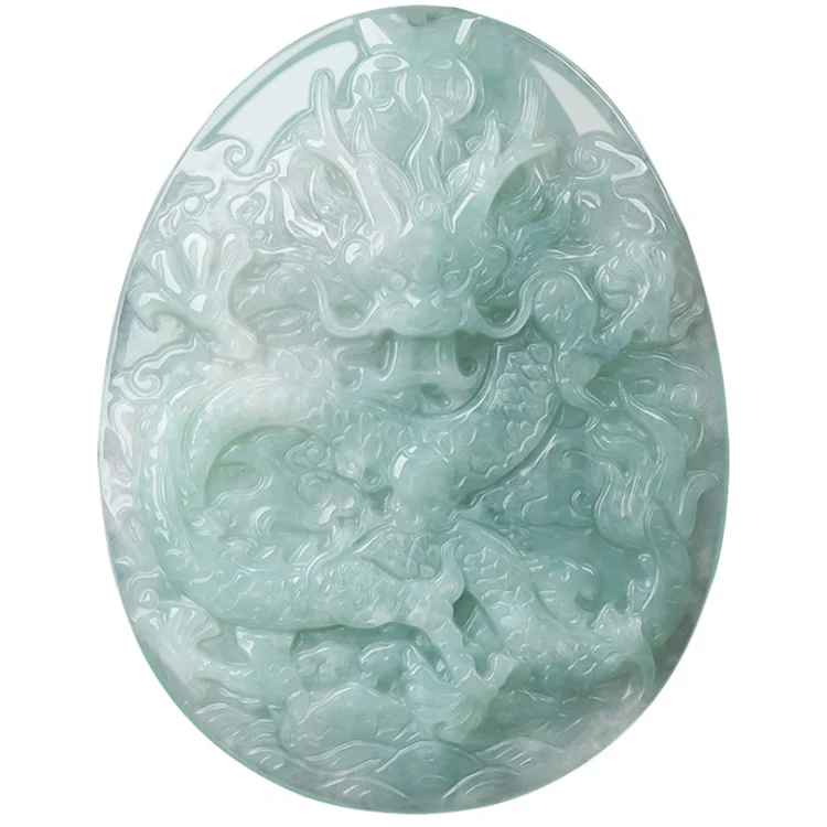 

Natural Burmese a cargo jade and tyrannosaurus brand jade pendant ice species pendant jewelry men's necklace female jade pendant, Green