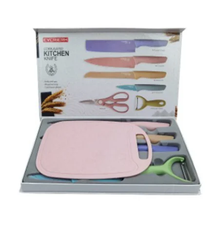 

7-piece Household Wheat Straw Kitchen Knife Set