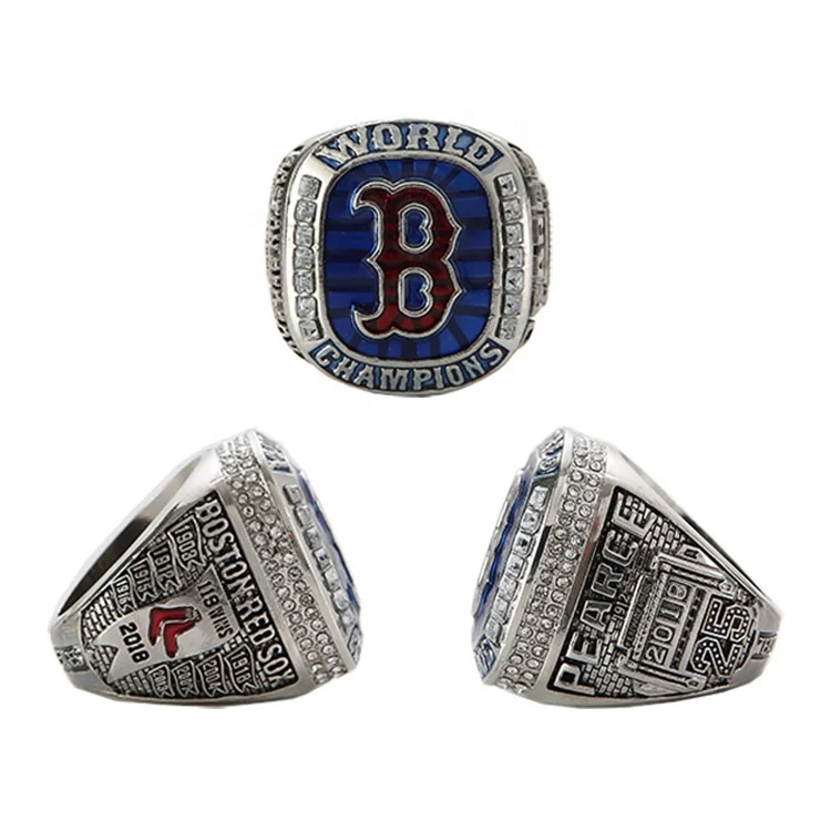

Linghu Custom Youth Major League Baseball Rings Display Gift Box 2018 MLB Boston Red Sox Championship Ring, Picture shows