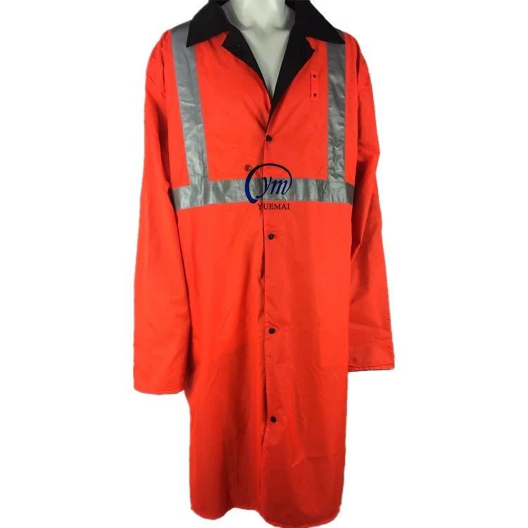 

Military Tactical Police Security Nylon Raincoat reversiibe Fluorescent Orange Side, Customized color