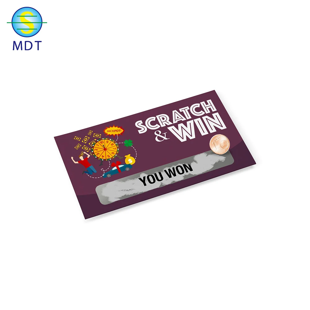 

MDT plastic pvc card scratch card manufacture