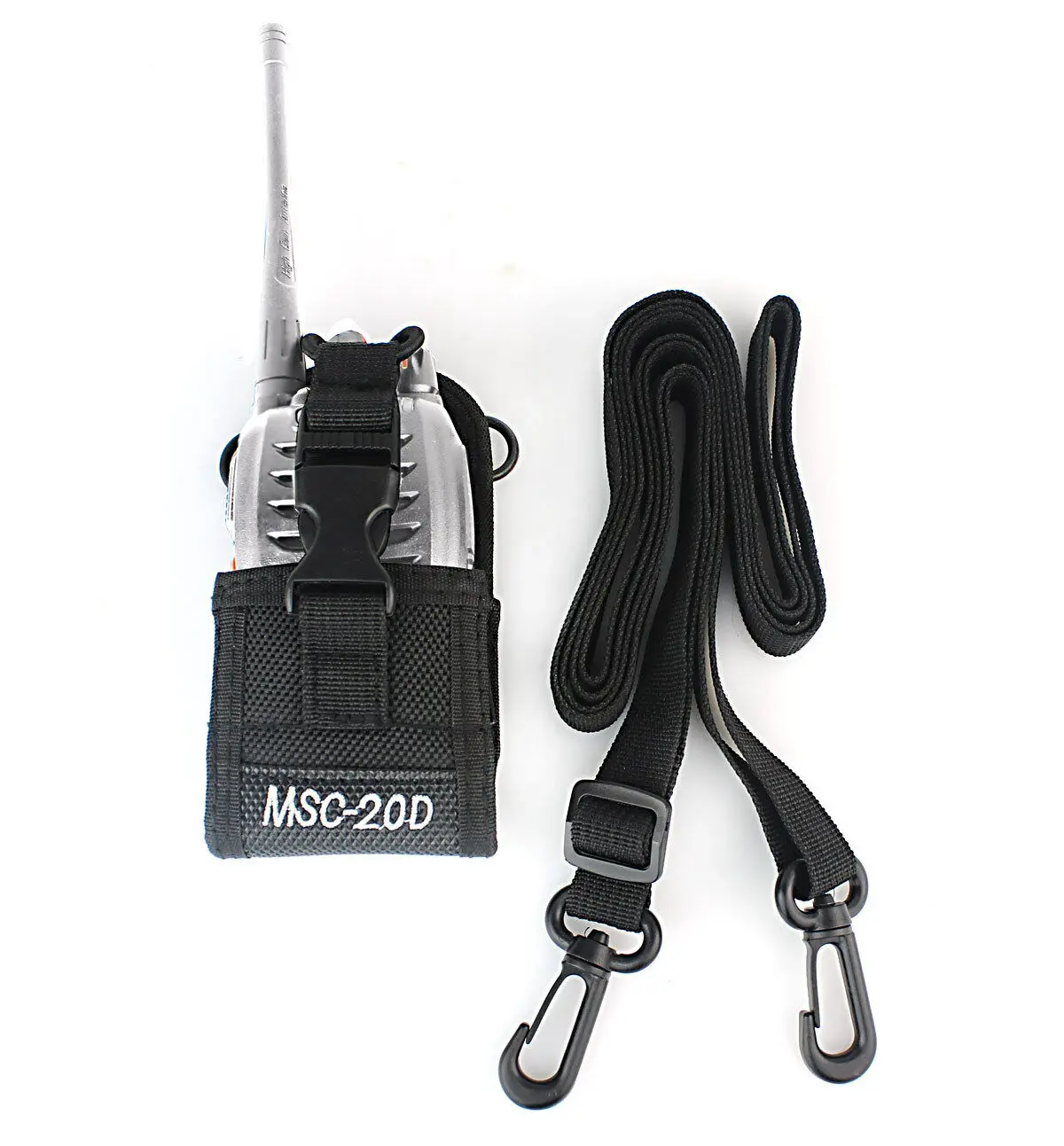 

MSC-20D nylon Multi-function Radio shell Case Holder Shell for Baofeng H777 BF-666S/888S Kenwood Motorola Yaesu Icom, Black