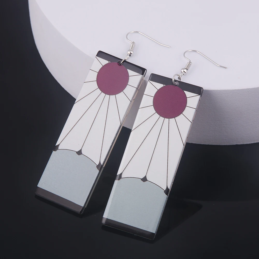 

Wholesale Fashion Cosplay Anime Demon Slayer Acrylic Earrings