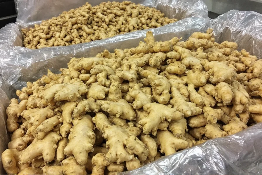 Laboratory technician analyzing ginger oil samples in a Thai processing facility quality control lab