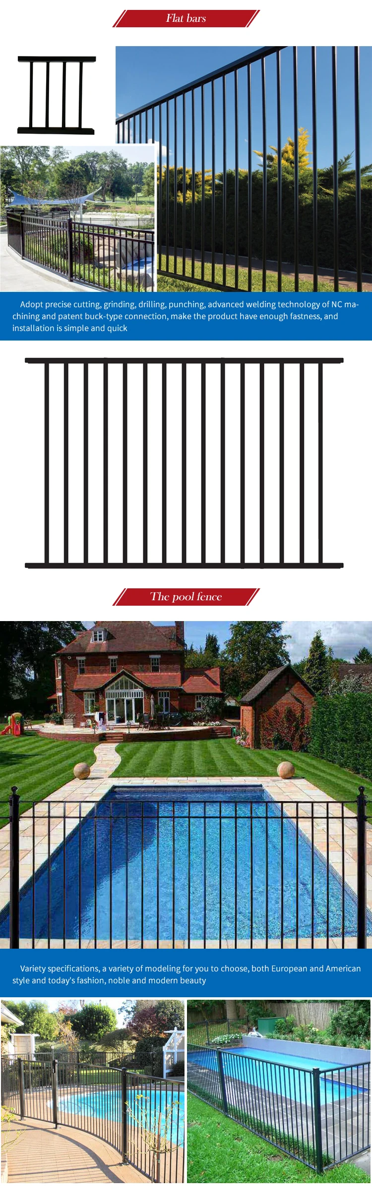 آخر أخبار الشركة الفناء الأمامي يستخدم سياج حديد مشغول أنبوبي  2