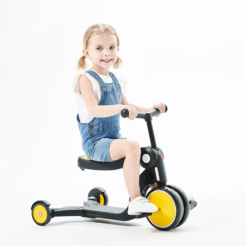 

Freekids 5 in 1 Freestyle kick scooter Children Scooter Tricycle Baby 3 In 1 Balance Bike Ride On Toys Kids car