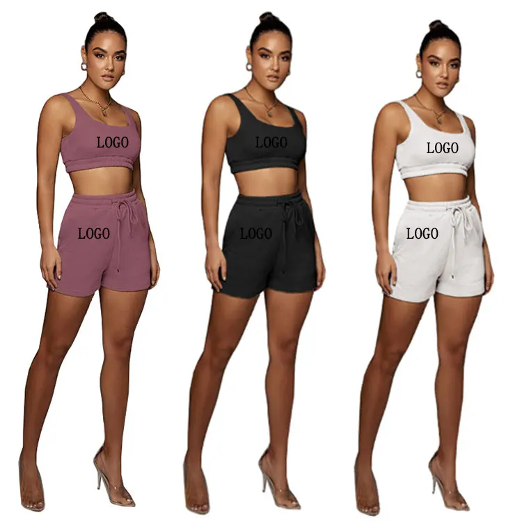 

Pure Color Double Vest Sports Suit Capri Pants Fitness&yoga Fitness &amp Yoga Wear