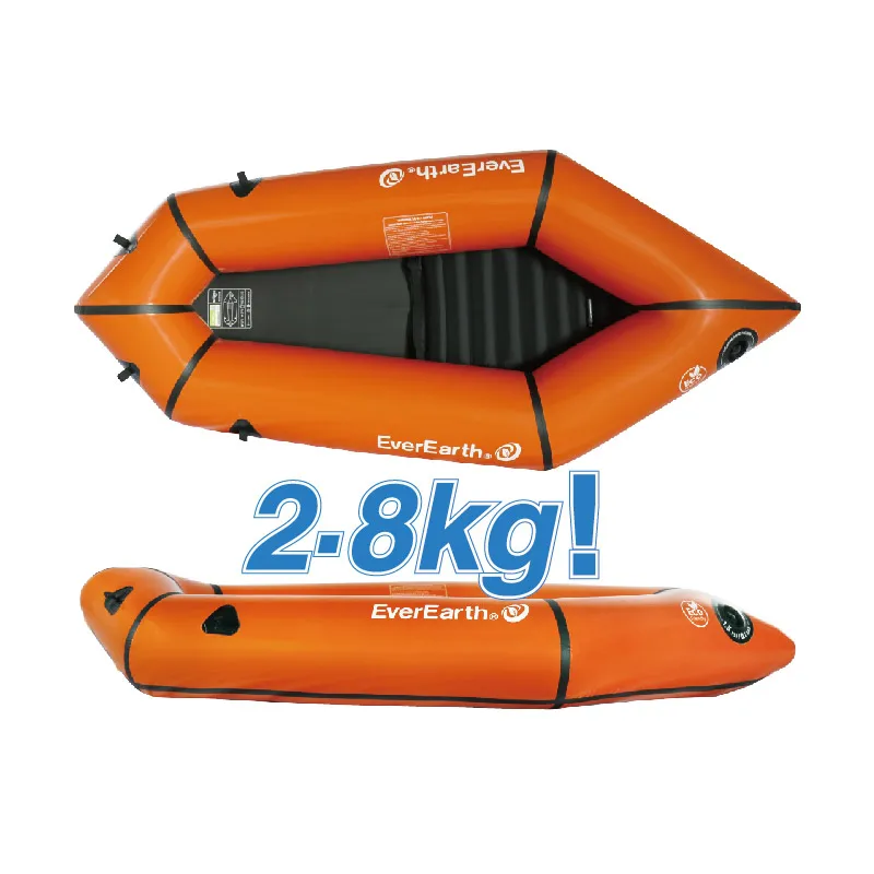 

EverEarth ultralight TPU fabric 1-Person PackRafting, Canoe, Fishing boat, inflatable boat, Orange