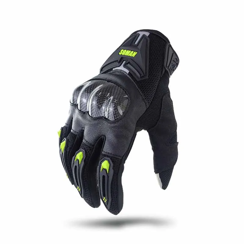 

Fashion Cool Boys Men Women Outdoor Motorcycle Carbon Fiber Protective Shell Gloves Latest Cycling Racing All Season Glove