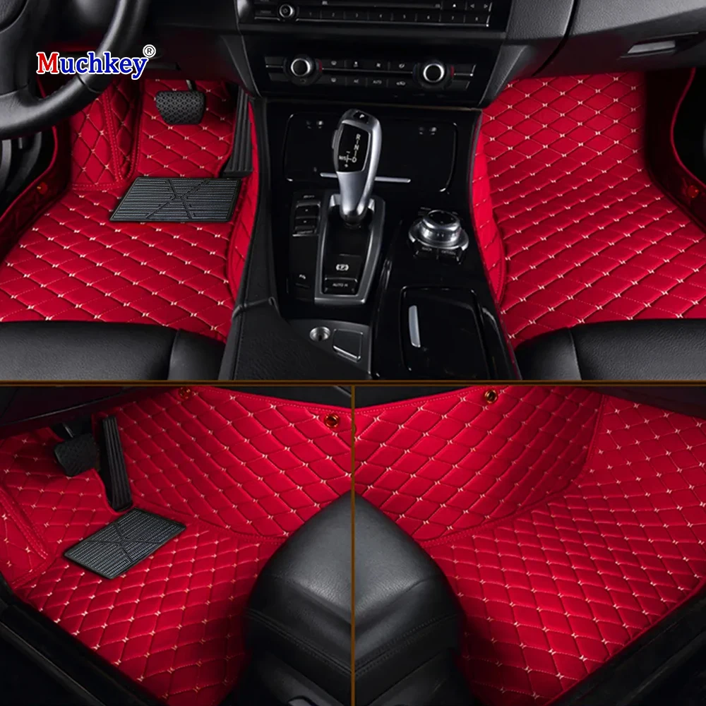 

Muchkey 3D Eco Friendly Luxury Leather for Dodge Challenger 2door 2015 2016 2017 2018 2019 Car Floor Mats