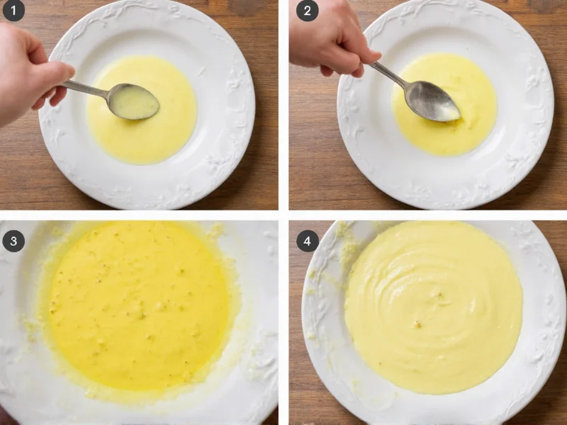 Step-by-step bearnaise sauce preparation