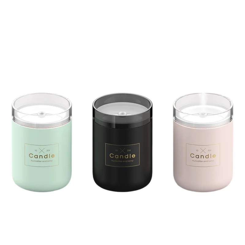 

Candle Humidifier  Coming with Led Lamp Smart Chip and Ultrasonic Atomization Film Function Humidifier