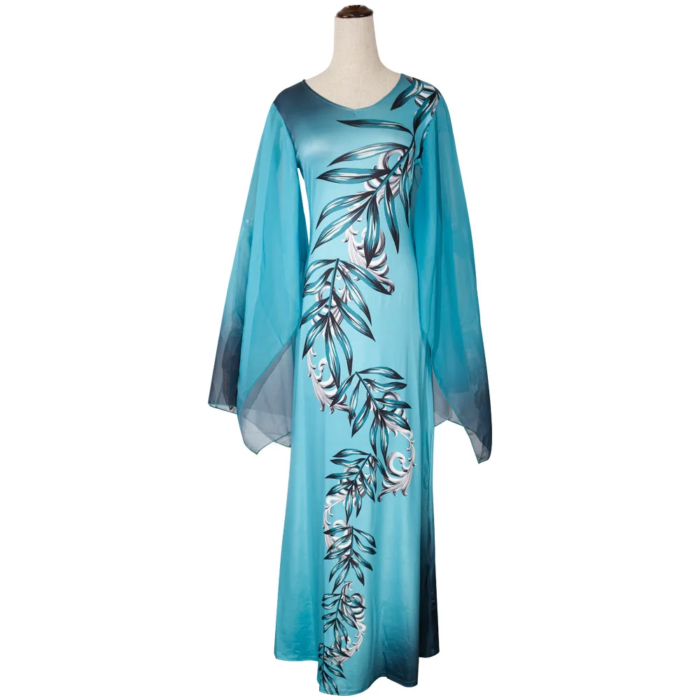 

Hot Print Sarong Longines Dubai Salwar Abaya Modest Dresses Hijab Muslim Islamic Clothing, 2 colors