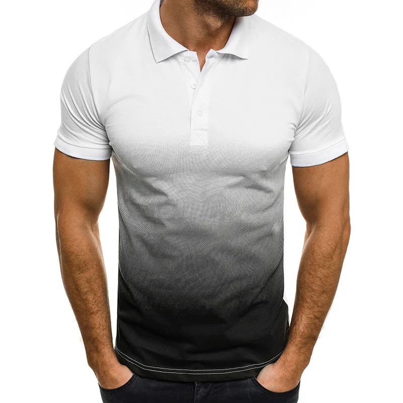 

Men's casual sports T-shirt Wholesale summer t-shirt men 3d short-sleeved POLO shirt, Different colors and support to customized