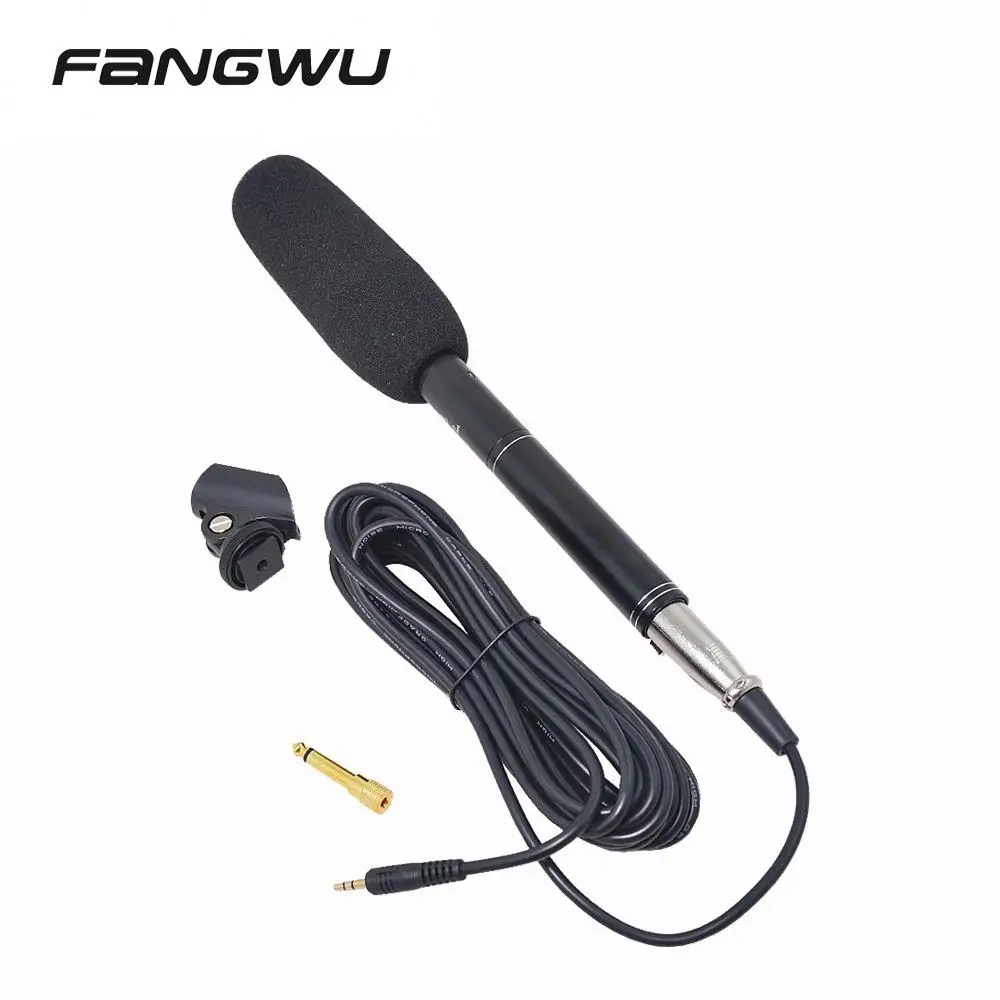 

Hot Selling Hand Held Interview Reporter Mic Microphone For Camera, Black