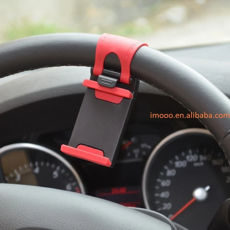 

Car Phone Holder Mini Air Steering Wheel Clip Mount Universal Handlebar Bracket In Car Mobile Accessories Holder