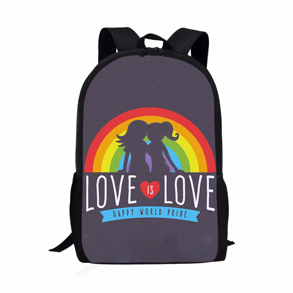 

2022 New Design Pride Day LGBT Love is Love Theme Logo Souvenir Event Party Supplies For Unisex Lesbians Gay Casual Backpack