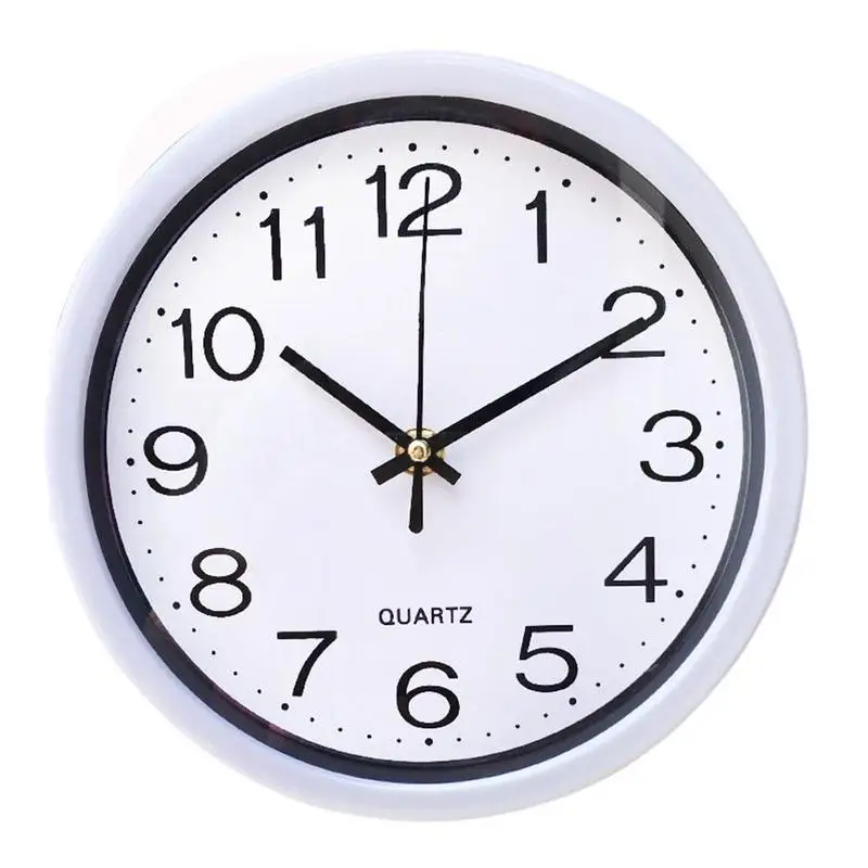 

8 Inch Round Wall Clock New Glow In Dark Bedroom Kitchen Clocks Quartz Silent Sweep