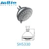 Bathroom upc plastic increase water saving chrome rain shower head