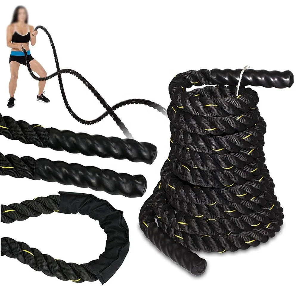 

commercial battle rope battle rope 12m battle rope training fitness equipment gym exercise workout muscle training, Black/red/yellow/green