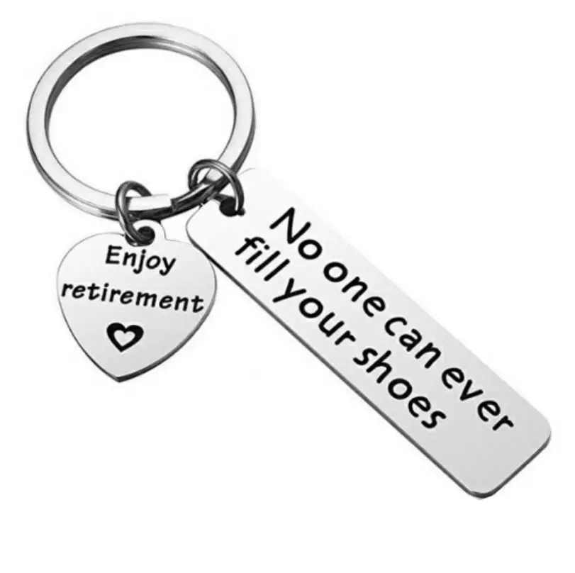 

Retirement Keychain No One Can Ever Fill Your Shoes Enjoy Retirement Gift