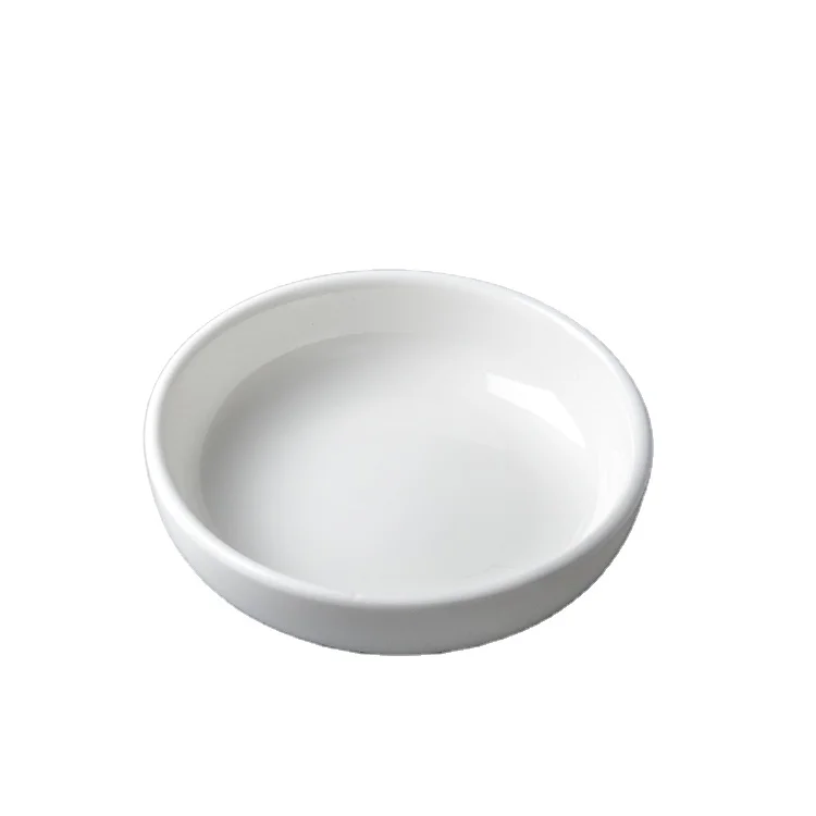 

3.8 inch Round dish 9.5 cm Ceramics dinnerware round soy ceramic sushi sauce white bowl porcelain sauce dish white Ceramic, Pure white