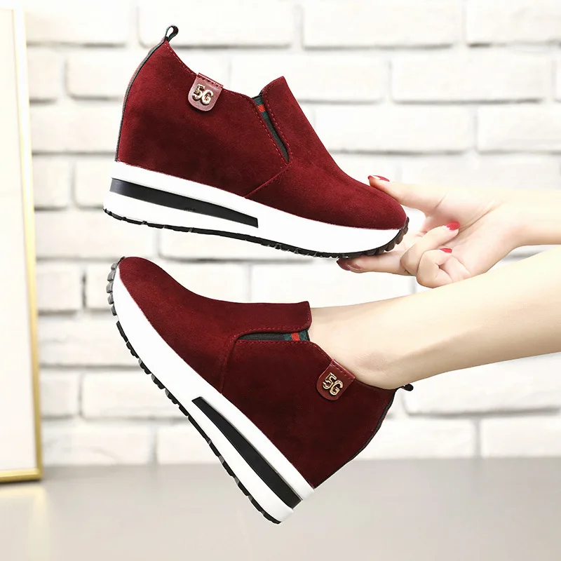 

Fall/winter new hot sale women's shoes 2021 new mid-heel casual shoes platform high-heeled shoes, Picture