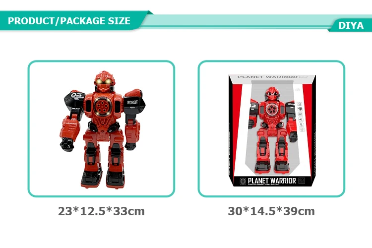 Warrior Dancing Remote Control Robot Fighting Toys Bullet