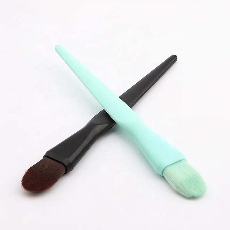 

Wholesale Portable Fiber Mask Brush Applicator Clean Tools liquid foundation brush, Picture color or can be customized