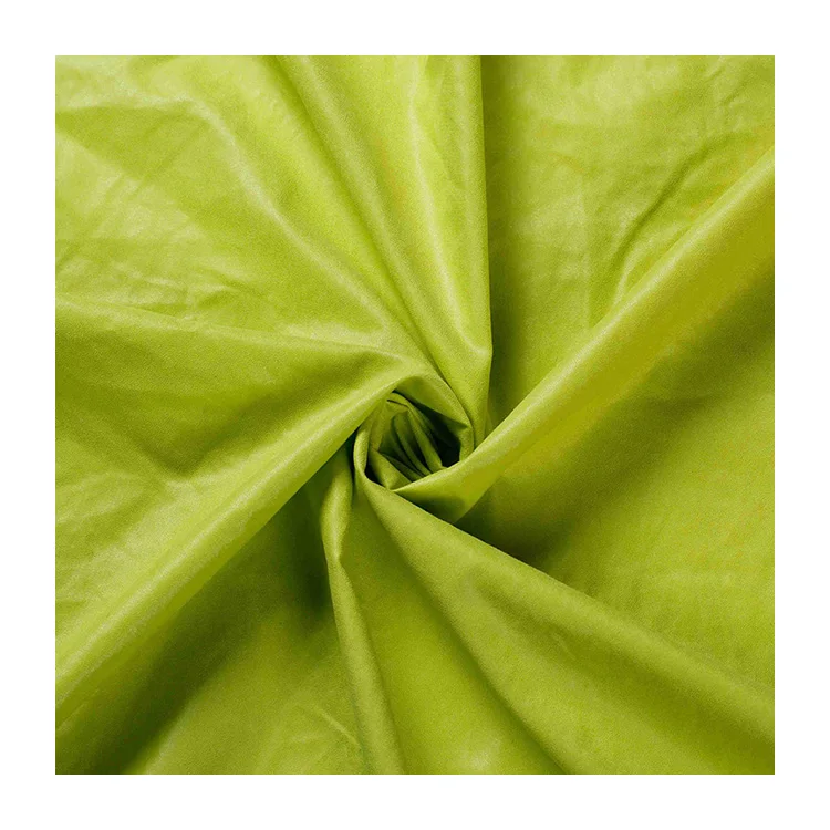 
100% Polyester Pu Coating Peach skin Microfiber Micro peach Waterproof Jacket Fabric 