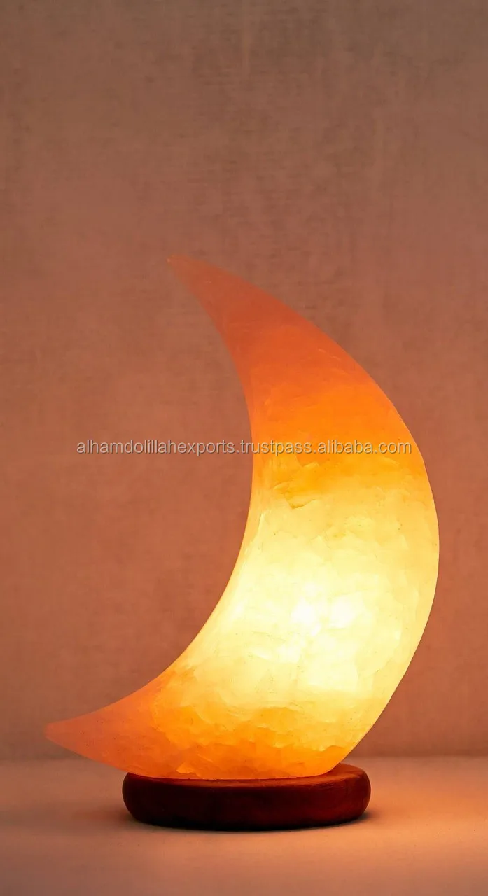 crescent salt lamp