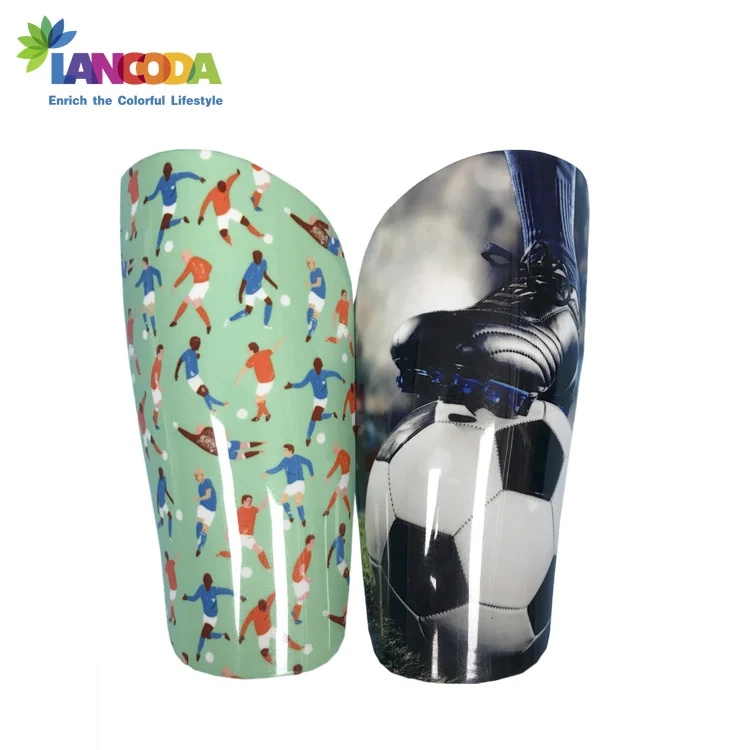 

Large Size Customized Sublimation Printing Shin Pads Leg Guards by 3D Vacuum Machine