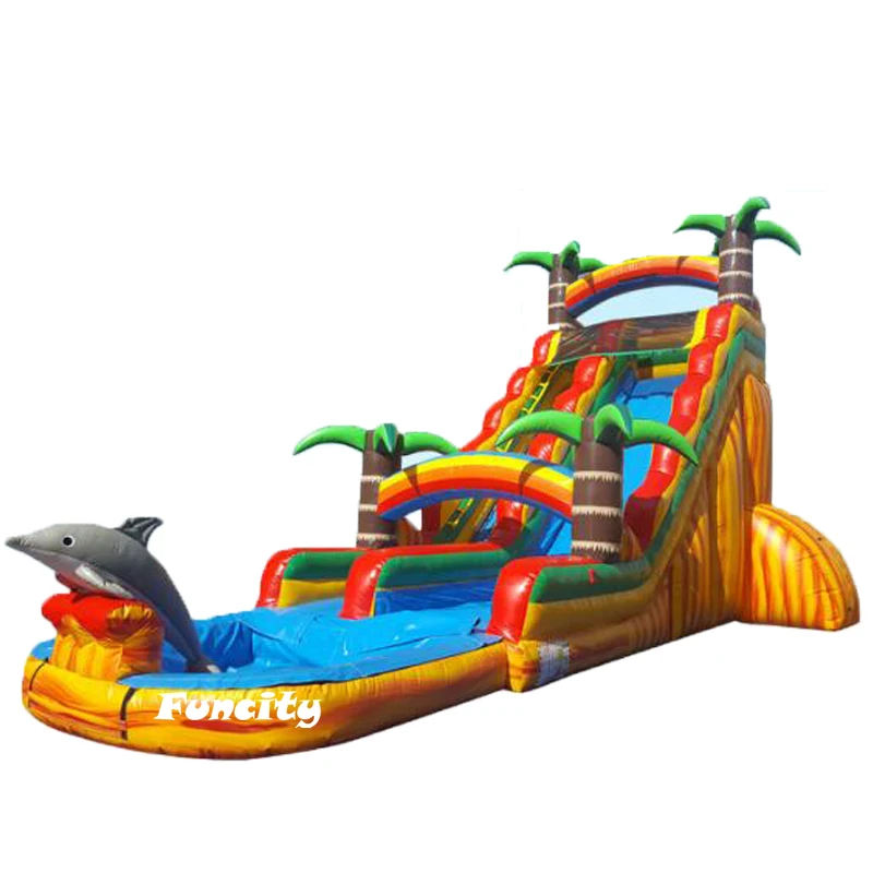 

2020 Commercial Kids Jumping jungle slide Inflatable Water Slide, Customized color